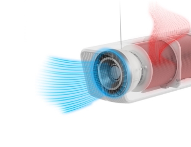 a diagram of the airflow going through the Array Ceiling Product