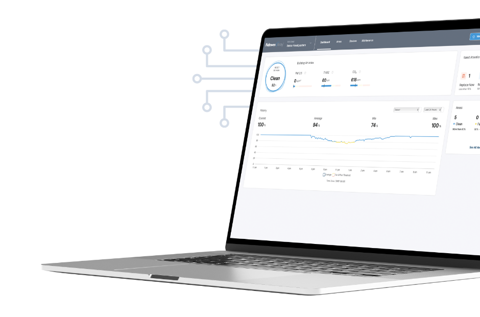 Image of a Laptop showing Array data