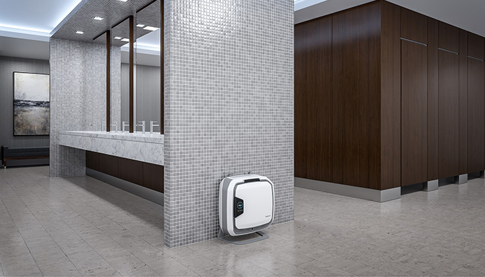 Image of the Array Wall device in a hopital bathroom