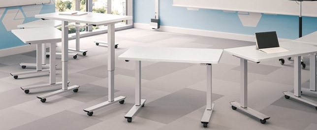 Image of a Q-Crank Height Adjustable Table