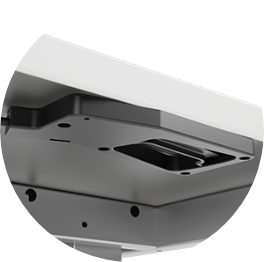 Image of the pump handle on a pneumatic height adjustible table