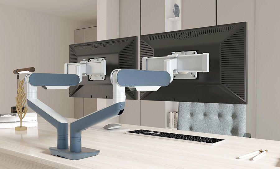 Image of a Rising Monitor Arm