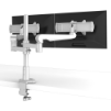 image of a monitor arm mounted on a desk