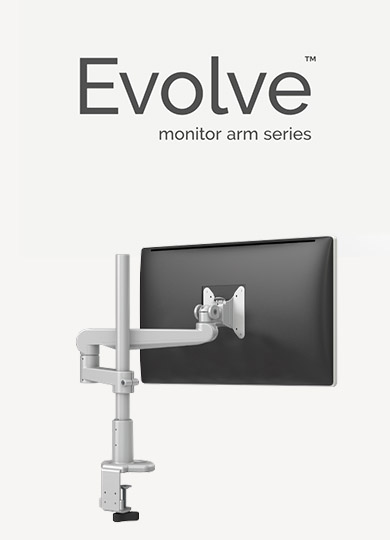 Still shot of an Evolve Monitor Arm