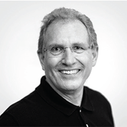 A photo of Roger Webb, the designer of the Kata Monitor Arm