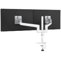 Image of a Rising Dual arm monitor mount