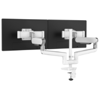Image of a Rising Dual arm monitor mount