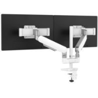 Image of a Rising Dual arm monitor mount