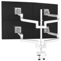 Image of a Rising Triple arm monitor mount