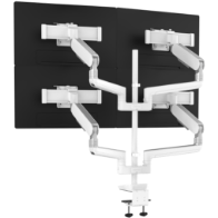 Image of a Rising Triple arm monitor mount