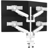 Image of a Rising Triple arm monitor mount