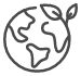 Icon of a horizontal line with a circle in the center