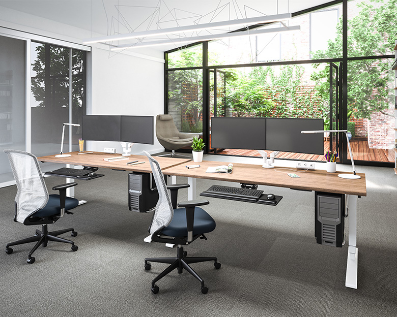 Image of multiple Espree tables in an office