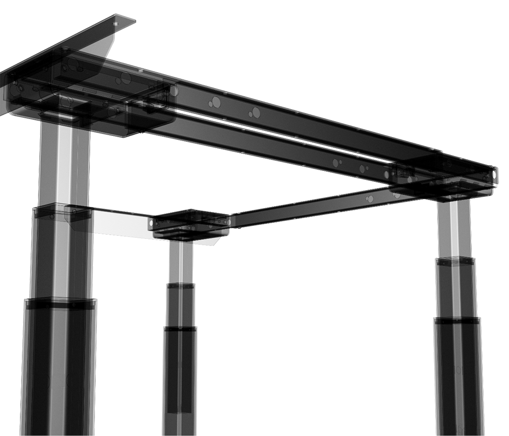 Image of a diagram of the inner workings of the lifting table mechanism