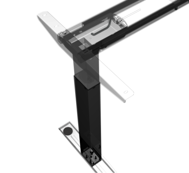 Image of a diagram of the inner workings of the lifting table mechanism