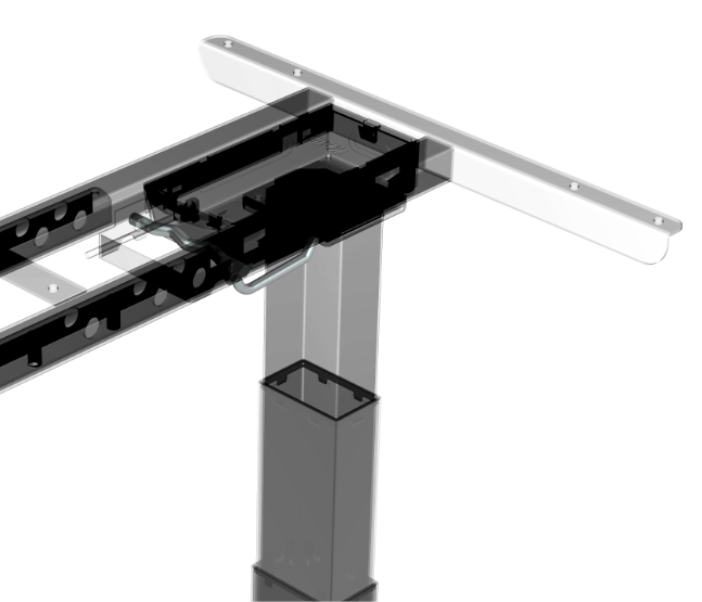 Image of a diagram of the inner workings of the lifting table mechanism