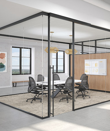 Image of an office made of Titan Walls