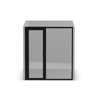 8' Frameless Front and Swing Door