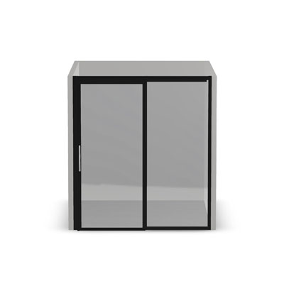 8' Frameless Front and Sliding Door