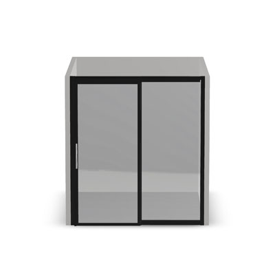 8' with Framed Front and Sliding Door