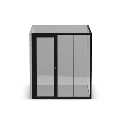 8'x10' Room with Framed Front, Monolithic Side and Swing Door