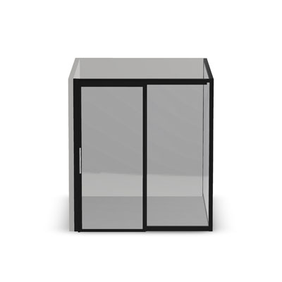 8' x 10' Room with Framed Front, Monolithic Side and Sliding Door