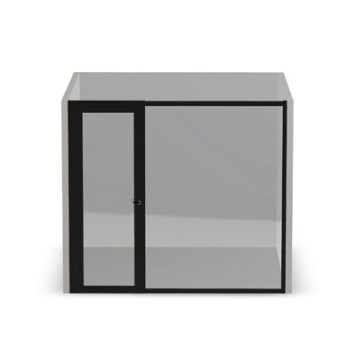 10' Frameless Front and Swing Door