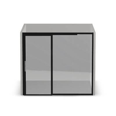 10' Frameless Front and Sliding Door