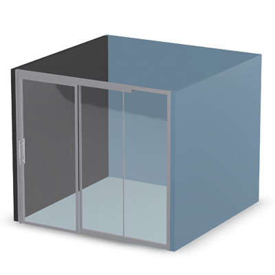10' Framed Front and Sliding Door