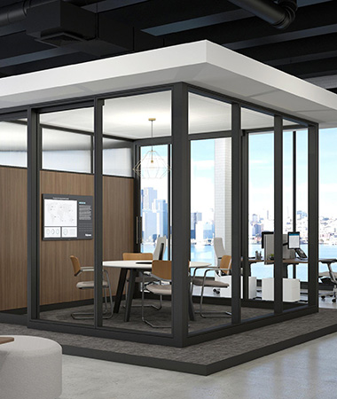 Image of an office made of Titan Walls